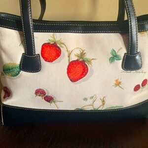 Cream fruit patterned pre-owned Maxx New York purse